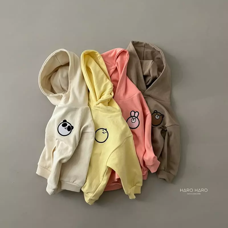 Haro Haro - Korean Children Fashion - #kidsshorts - Zoo Hoody Tee - 9