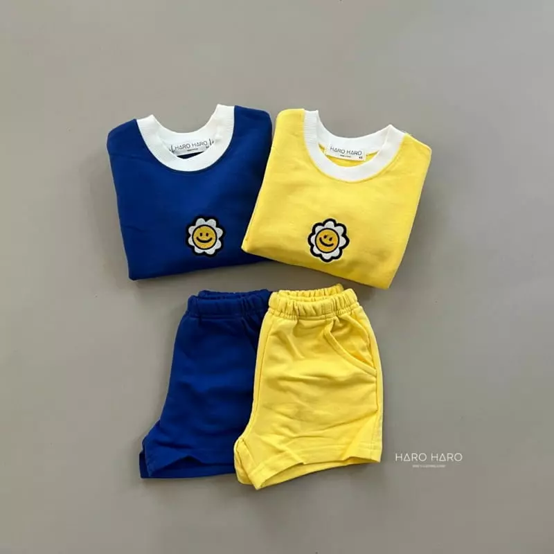 Haro Haro - Korean Children Fashion - #kidzfashiontrend - Sun Flower Top Bottom SEt - 2