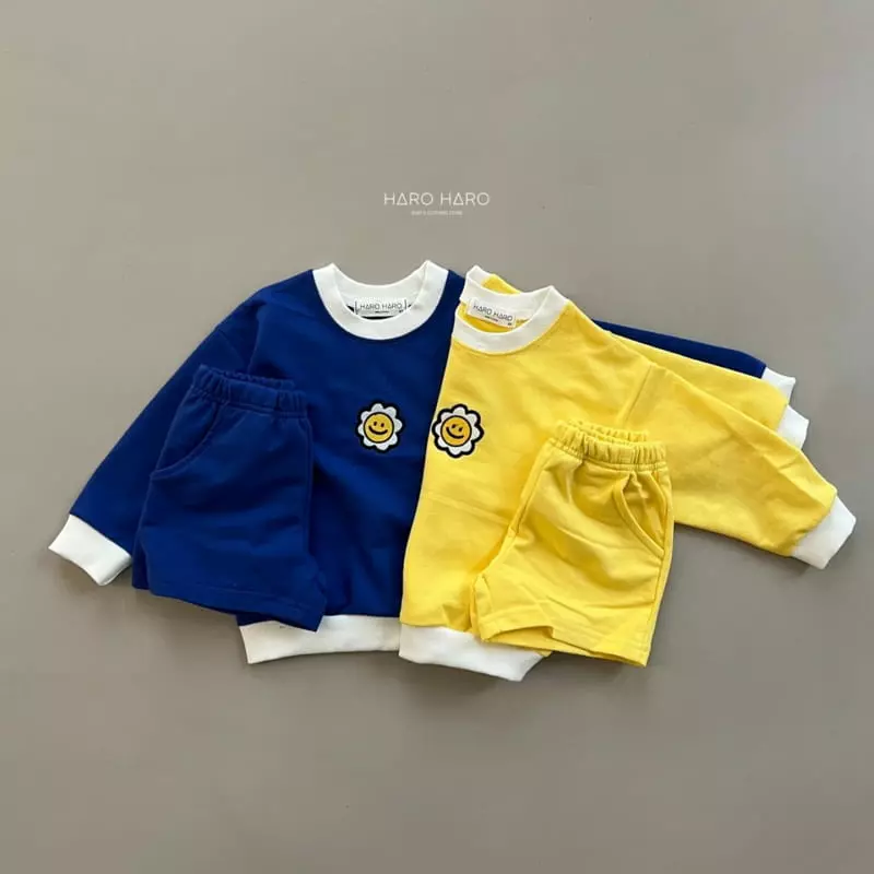 Haro Haro - Korean Children Fashion - #Kfashion4kids - Sun Flower Top Bottom SEt - 4