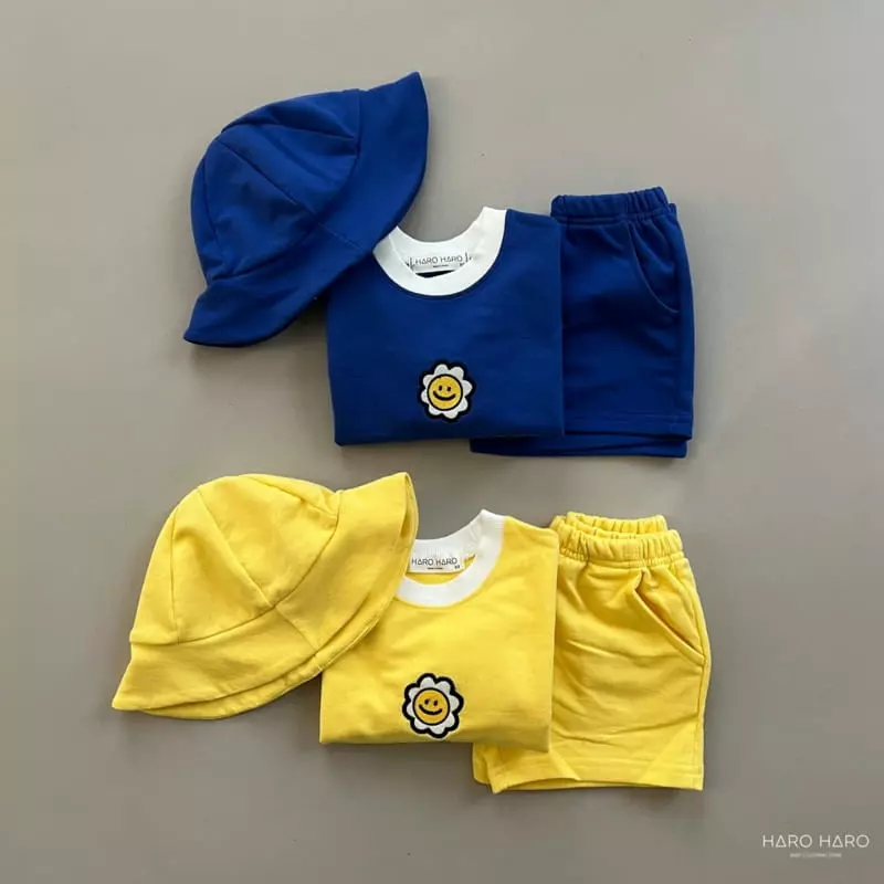 Haro Haro - Korean Children Fashion - #minifashionista - Sun Flower Top Bottom SEt - 6
