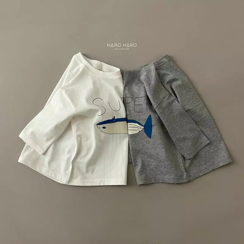Haro Haro - Korean Children Fashion - #magicofchildhood - Super Tuna Tee - 4