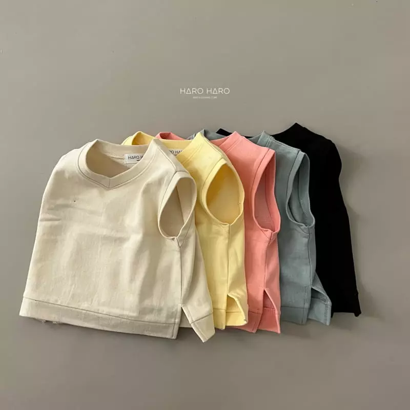Haro Haro - Korean Children Fashion - #prettylittlegirls - Slit V Neck Vest - 8