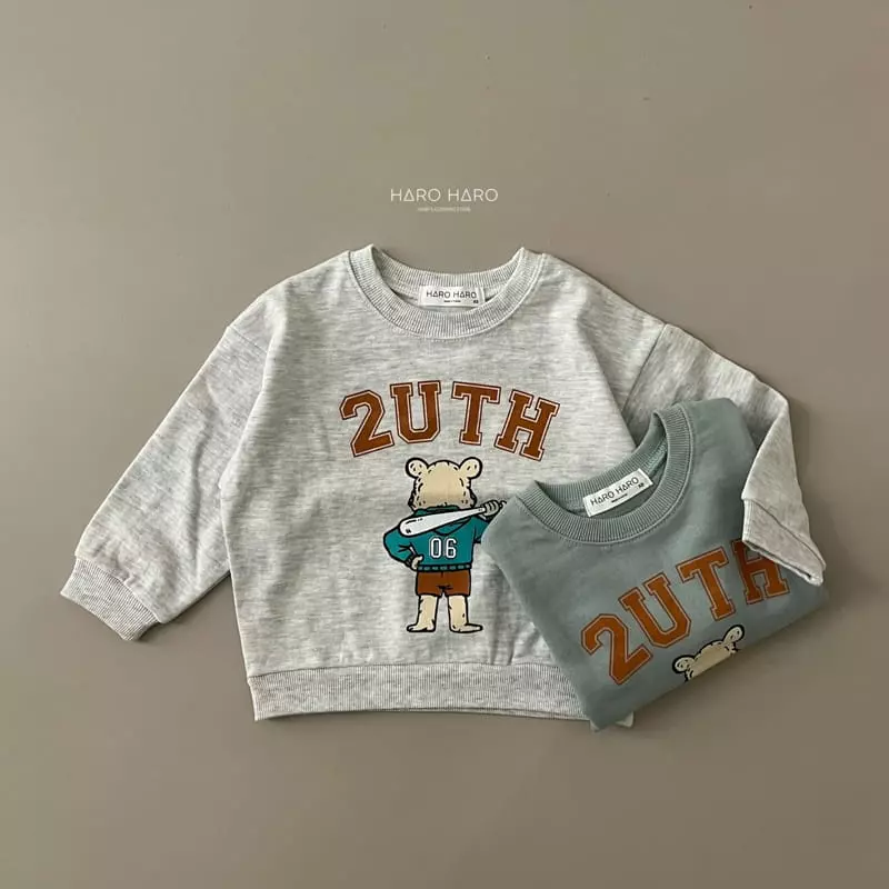 Haro Haro - Korean Children Fashion - #stylishchildhood - Baseball Sweatshirt - 5
