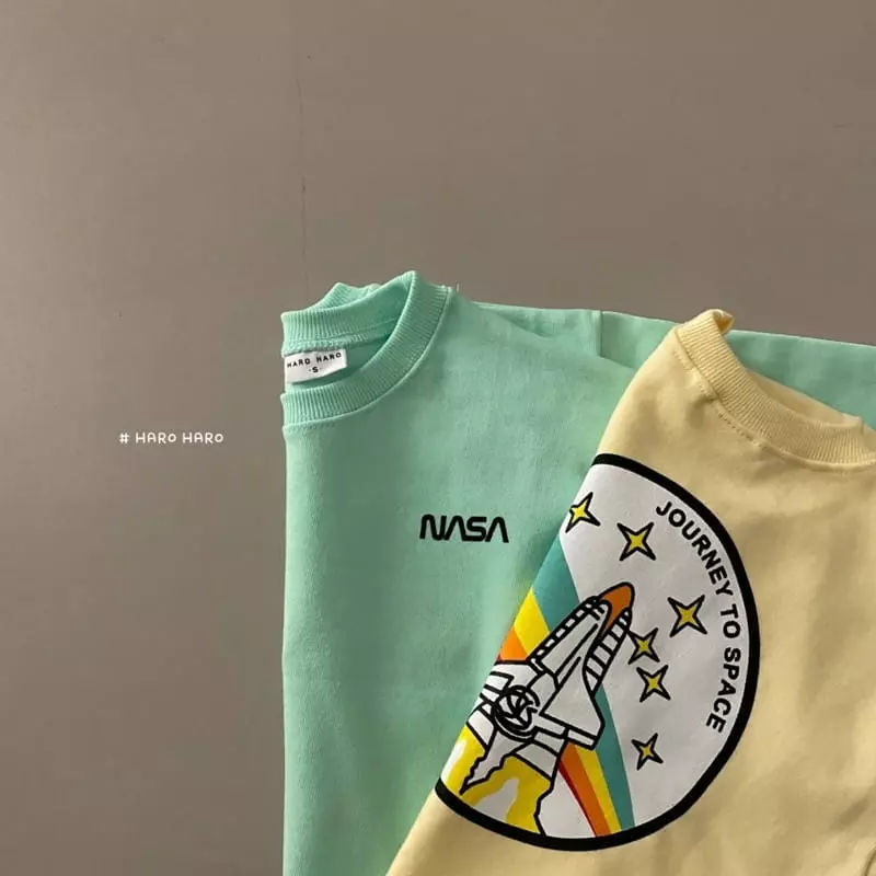 Haro Haro - Korean Children Fashion - #toddlerclothing - Space Travel Sweatshirt - 4