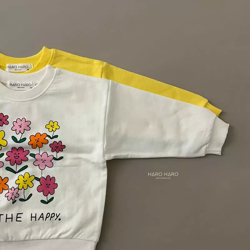 Haro Haro - Korean Children Fashion - #stylishchildhood - Flower Sweatshirt - 2