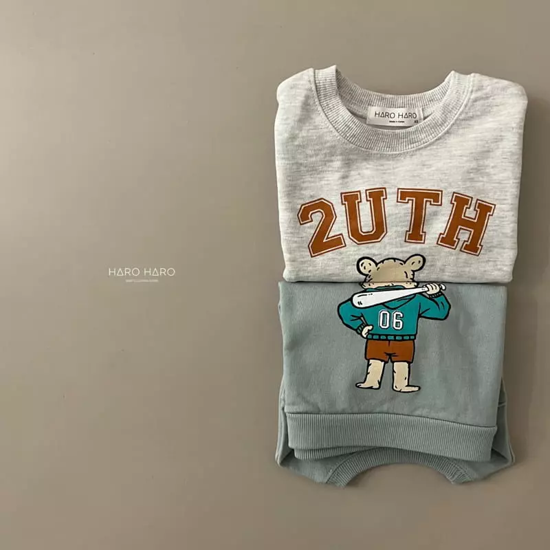 Haro Haro - Korean Children Fashion - #todddlerfashion - Baseball Sweatshirt - 4
