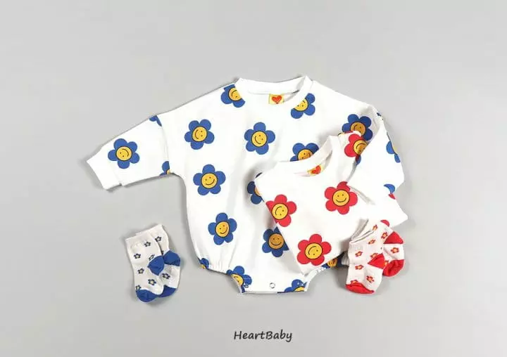Heart Baby - Korean Baby Fashion - #babyclothing - Daisy Bodysuit - 4