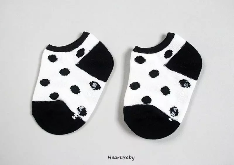 Heart Baby - Korean Children Fashion - #kidsshorts - Dot Socks [set of 5] - 11
