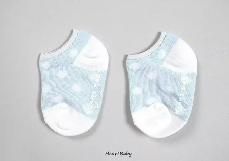Heart Baby - Korean Children Fashion - #kidsstore - Dot Socks [set of 5] - 12