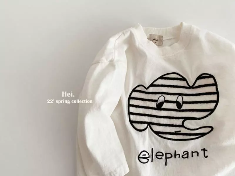 Hei - Korean Children Fashion - #Kfashion4kids - Elephant Tee