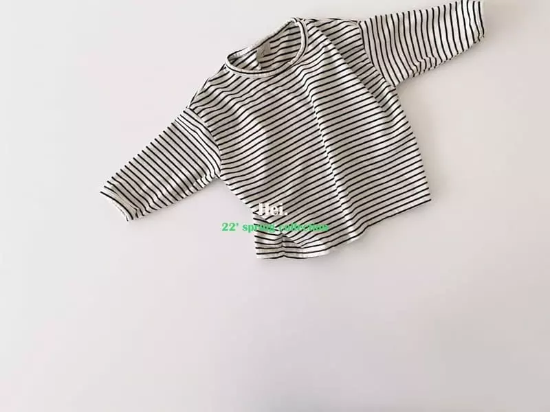 Hei - Korean Children Fashion - #childofig - Stripes Piping Tee - 3
