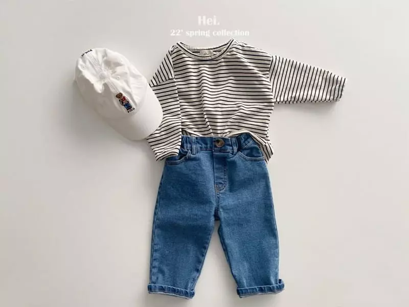 Hei - Korean Children Fashion - #childofig - Stripes Piping Tee - 4