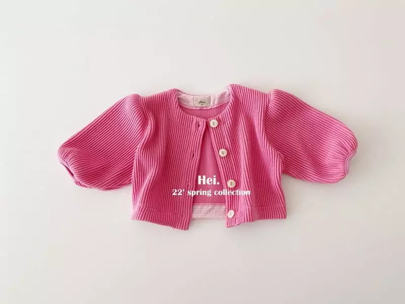 Hei - Korean Children Fashion - #designkidswear - Ribv Puff Cardigan - 11