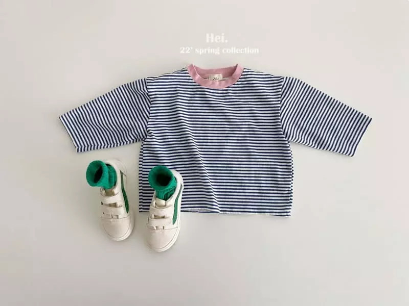 Hei - Korean Children Fashion - #designkidswear - Color Stripes Tee - 10