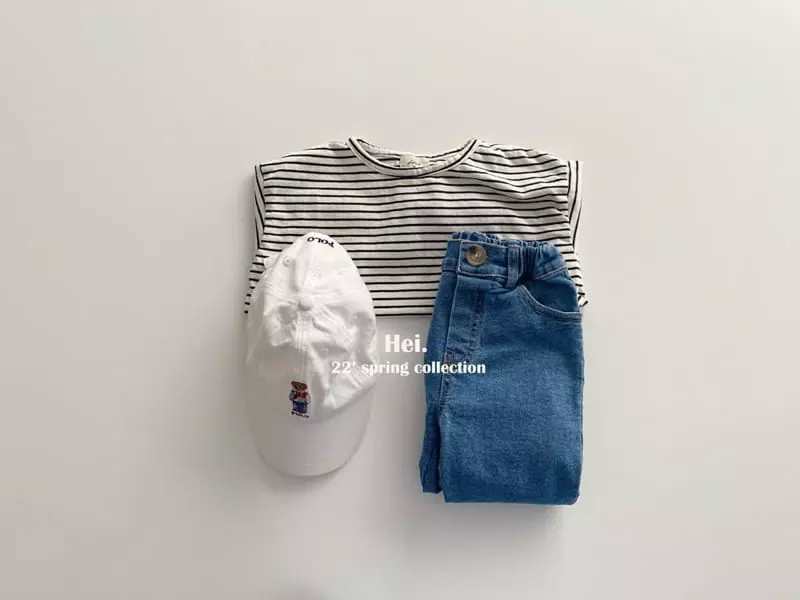 Hei - Korean Children Fashion - #designkidswear - Stripes Piping Tee - 6