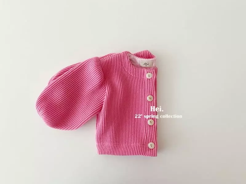 Hei - Korean Children Fashion - #discoveringself - Ribv Puff Cardigan - 12