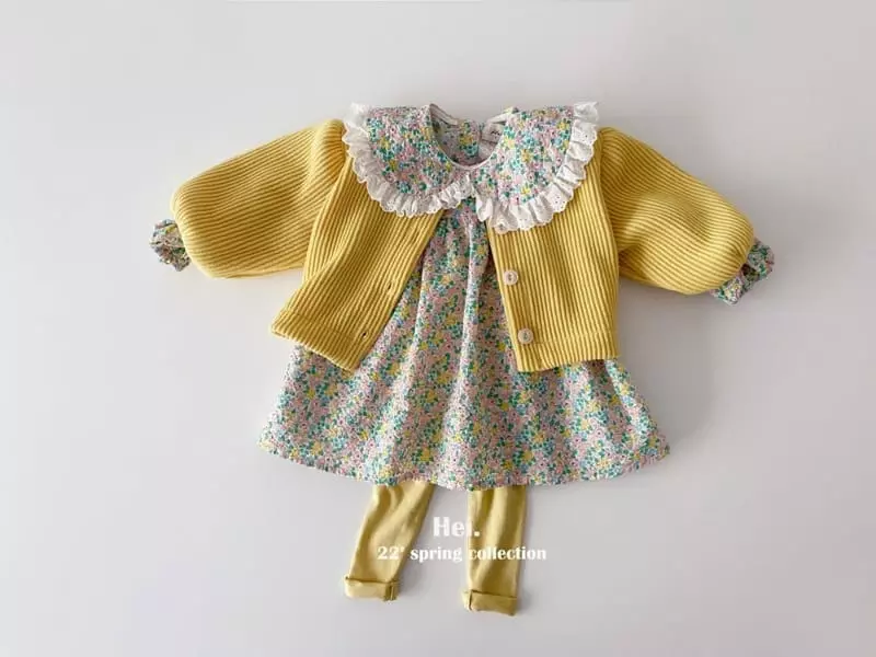 Hei - Korean Children Fashion - #fashionkids - Collar Mini One-piece - 10