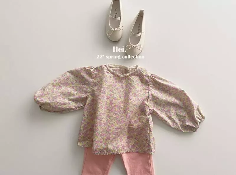 Hei - Korean Children Fashion - #fashionkids - Flower Blouse - 6