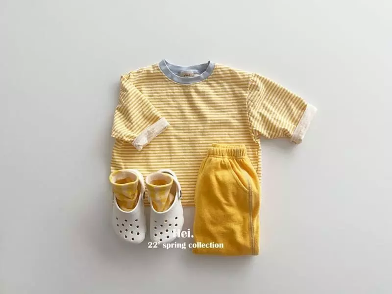 Hei - Korean Children Fashion - #fashionkids - Color Stripes Tee - 12