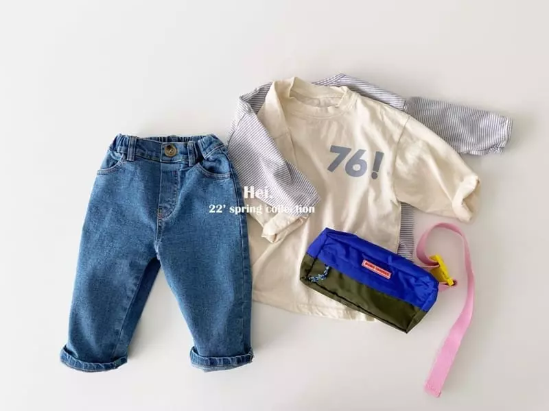 Hei - Korean Children Fashion - #kidsshorts - 76 Tee - 10