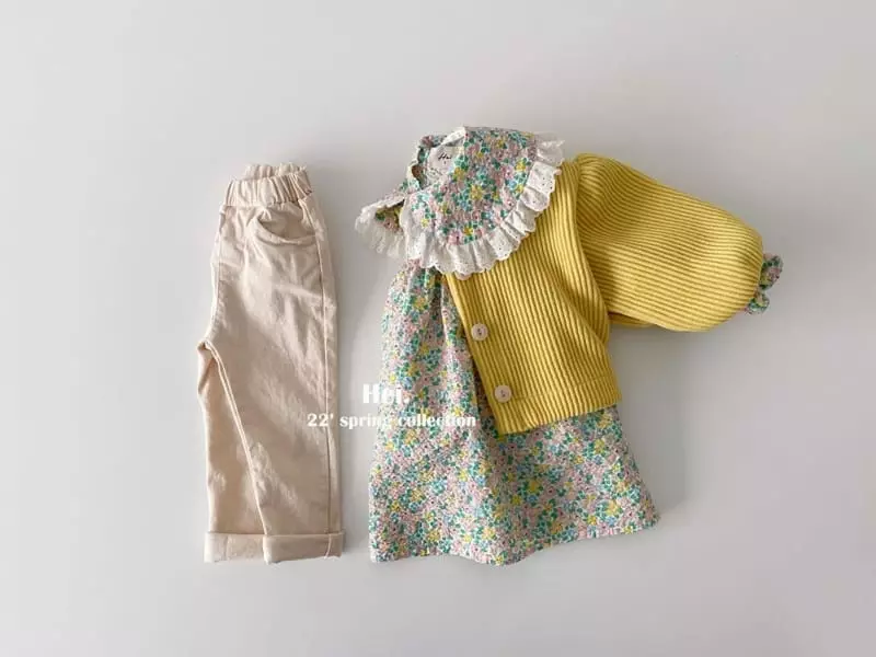 Hei - Korean Children Fashion - #kidsstore - Collar Mini One-piece - 12