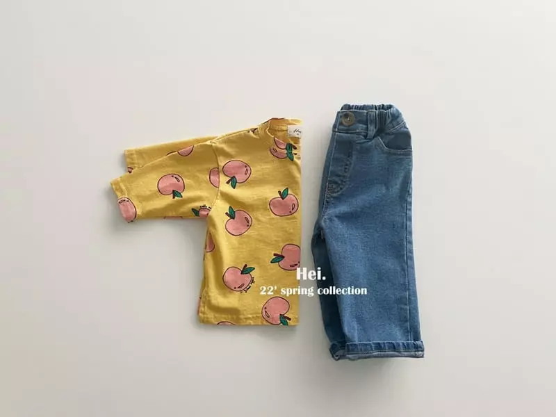 Hei - Korean Children Fashion - #kidsshorts - Apple Tee - 4
