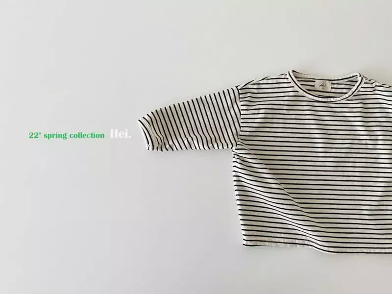 Hei - Korean Children Fashion - #kidsstore - Stripes Piping Tee - 10