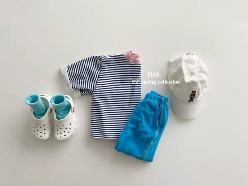 Hei - Korean Children Fashion - #kidzfashiontrend - Color Stripes Tee