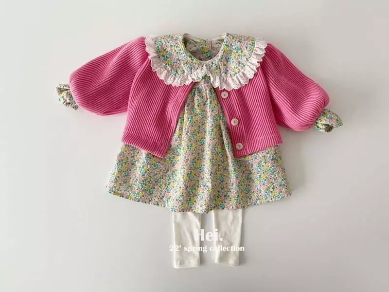 Hei - Korean Children Fashion - #littlefashionista - Ribv Puff Cardigan - 2