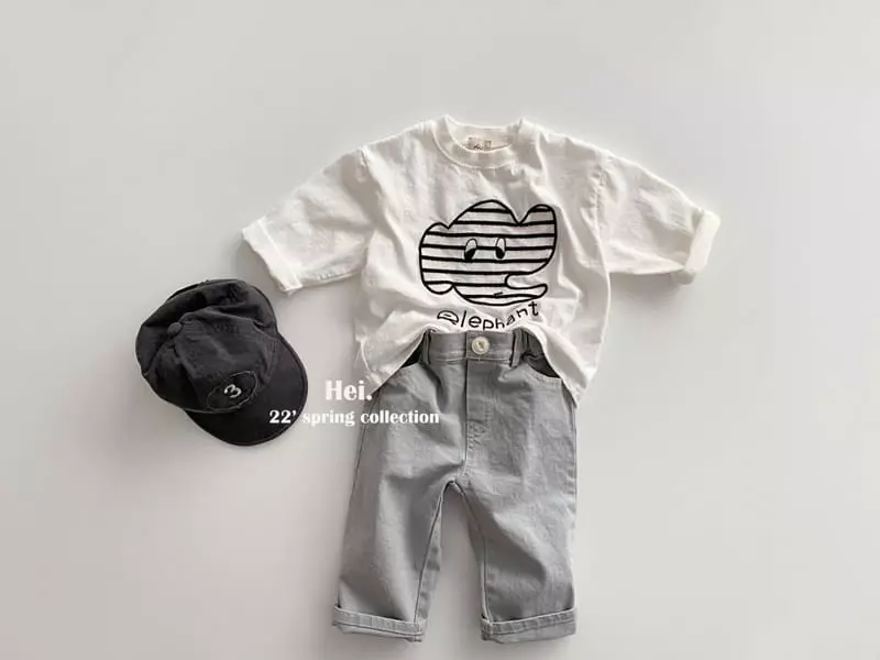 Hei - Korean Children Fashion - #magicofchildhood - Elephant Tee - 3