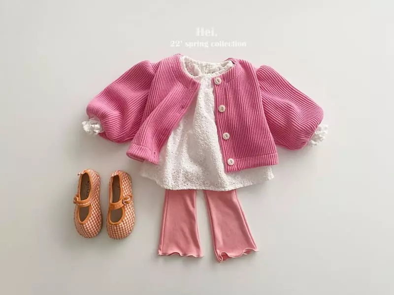 Hei - Korean Children Fashion - #prettylittlegirls - Ribv Puff Cardigan - 5