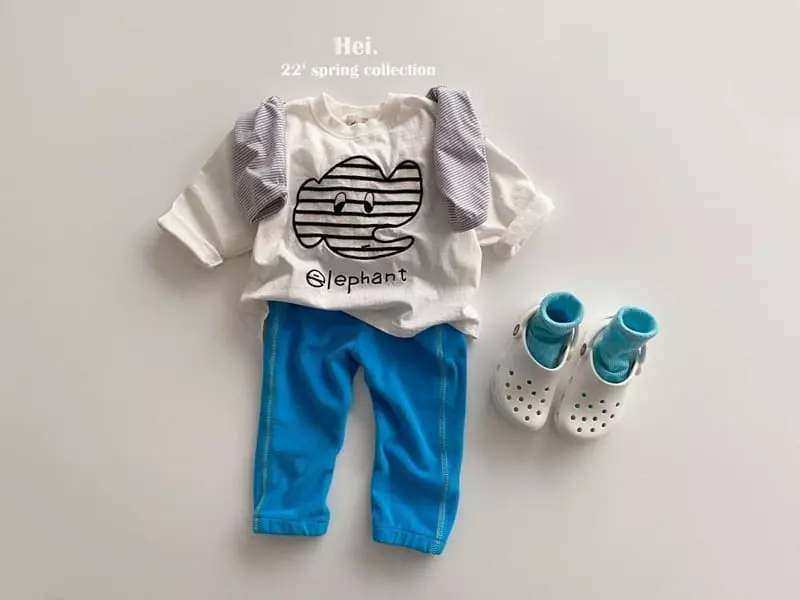 Hei - Korean Children Fashion - #prettylittlegirls - Elephant Tee - 5