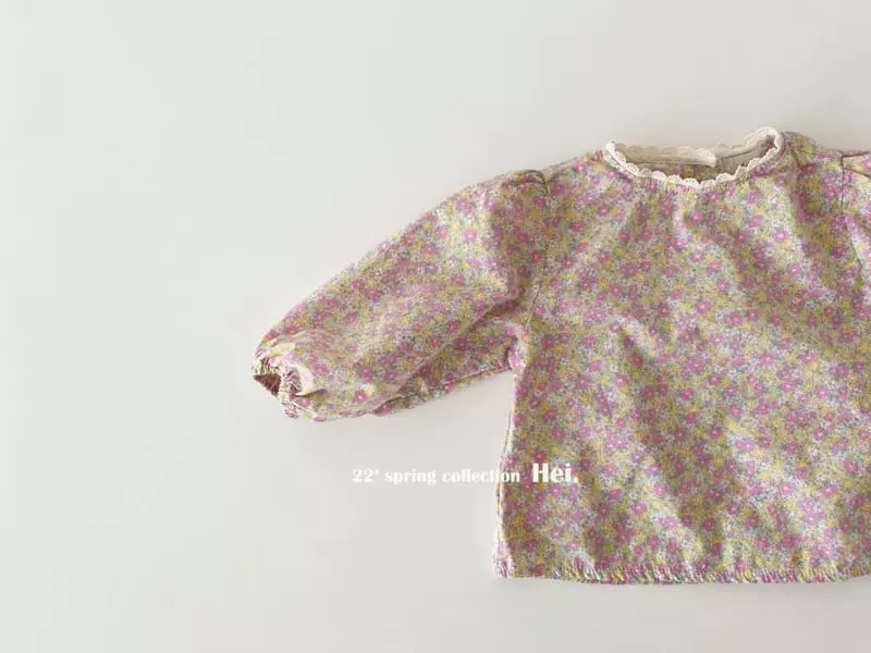 Hei - Korean Children Fashion - #stylishchildhood - Flower Blouse