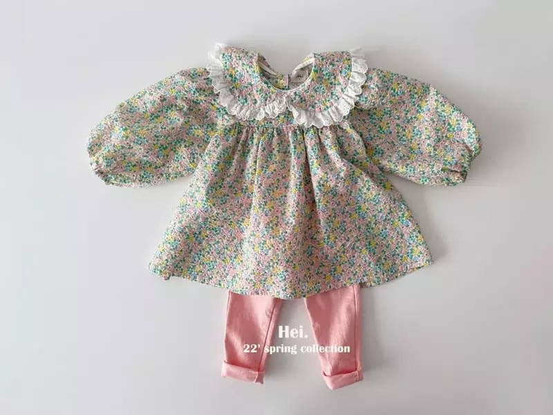 Hei - Korean Children Fashion - #todddlerfashion - Collar Mini One-piece - 3