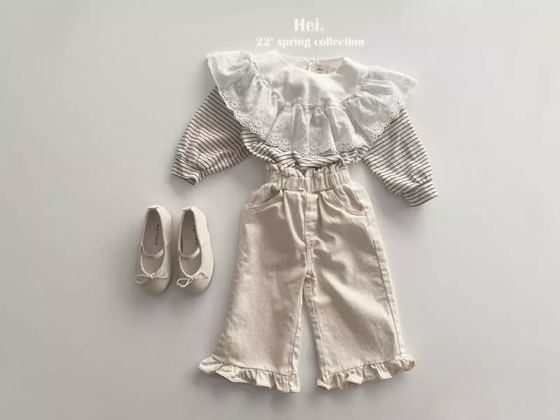 Hei - Korean Children Fashion - #toddlerclothing - Frill Pants