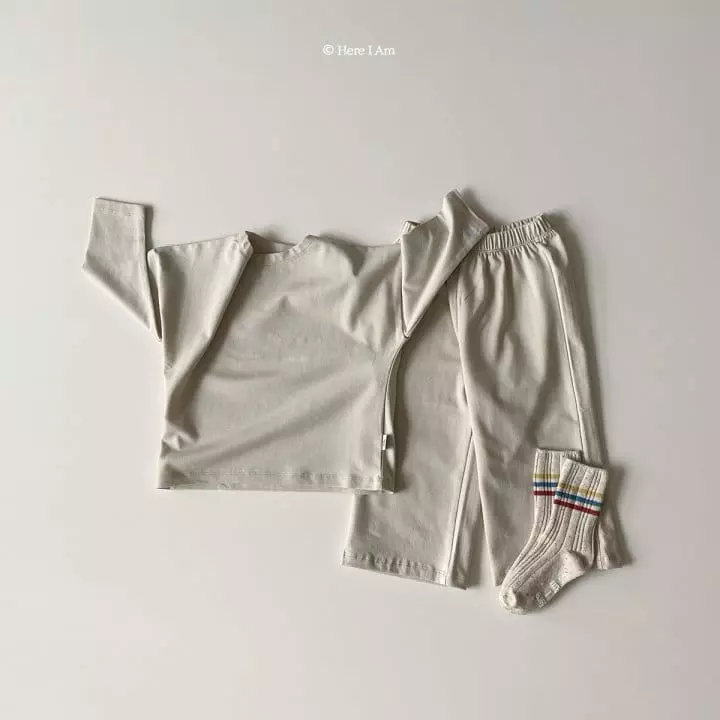 Here I Am - Korean Children Fashion - #littlefashionista - Clodin Modal Top Bottom Set - 2
