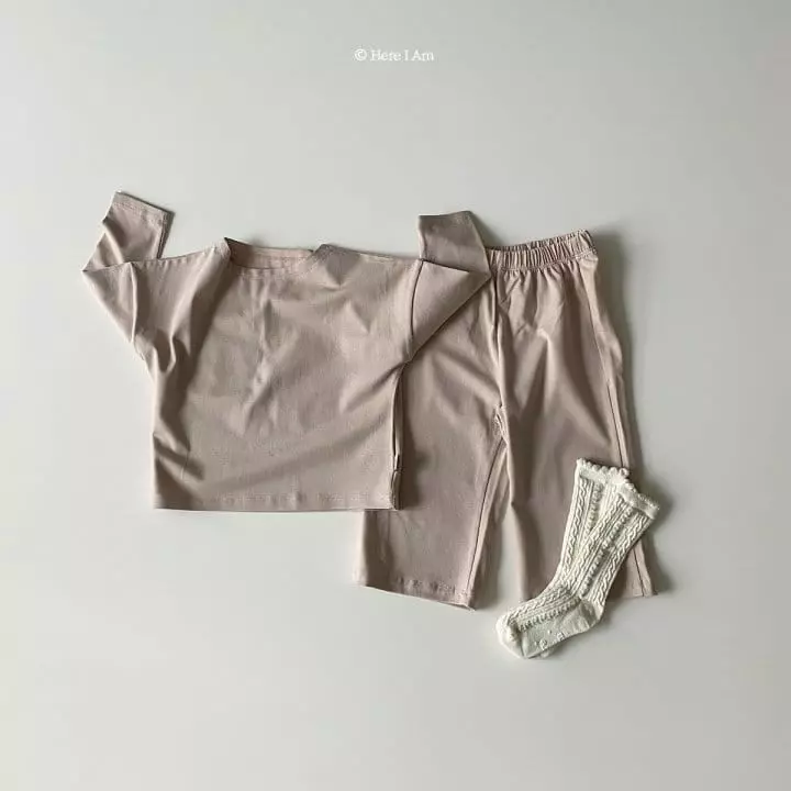 Here I Am - Korean Children Fashion - #magicofchildhood - Clodin Modal Top Bottom Set - 3