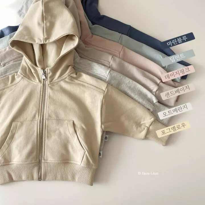 Here I Am - Korean Children Fashion - #magicofchildhood - Stead Hoody Zip-up