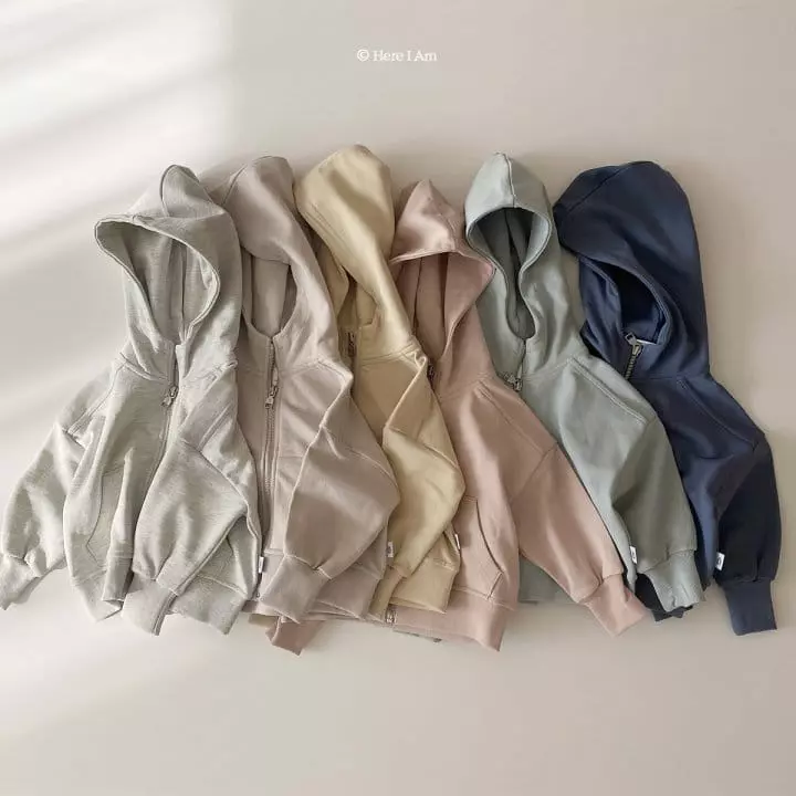 Here I Am - Korean Children Fashion - #minifashionista - Stead Hoody Zip-up - 2