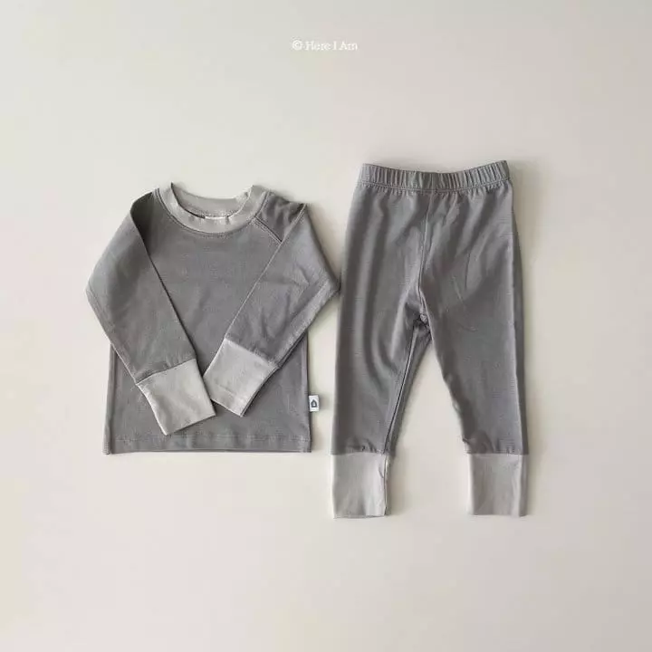 Here I Am - Korean Children Fashion - #todddlerfashion - Maren Modal Top Bottom Set - 5