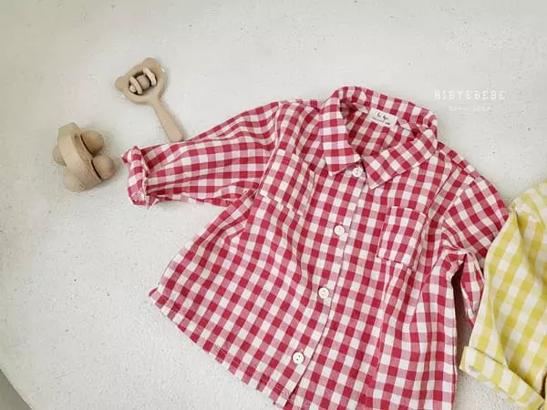 Hi Byebebe - Korean Baby Fashion - #babyfashion - Check Shirt - 12