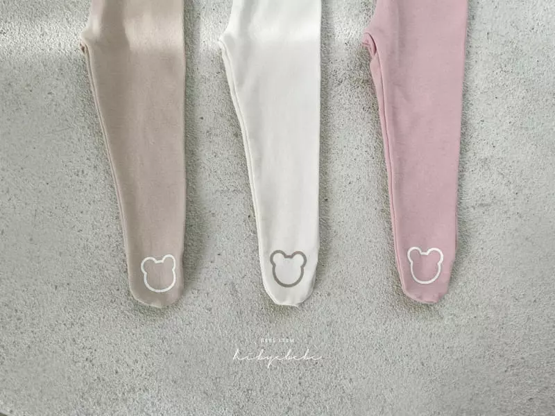 Hi Byebebe - Korean Baby Fashion - #babygirlfashion - Bear Foot Leggings