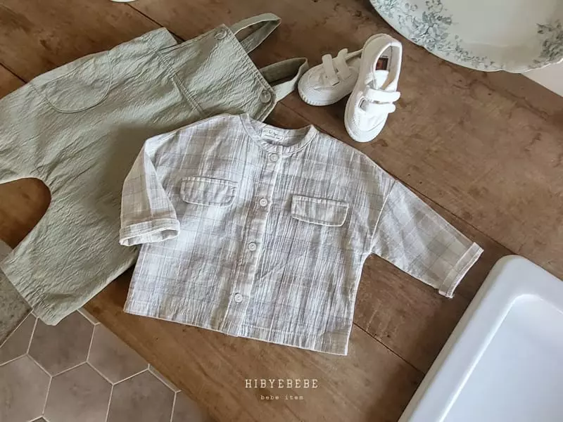 Hi Byebebe - Korean Baby Fashion - #babyootd - Check Shirt - 3