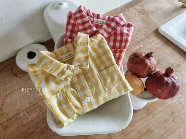 Hi Byebebe - Korean Baby Fashion - #babyootd - Check Shirt - 2