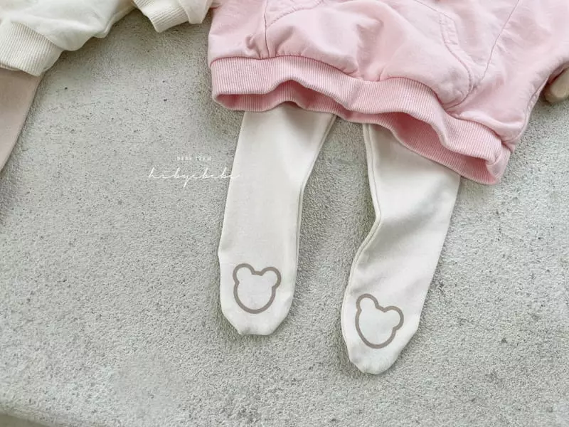 Hi Byebebe - Korean Baby Fashion - #babyoutfit - Bear Foot Leggings - 5
