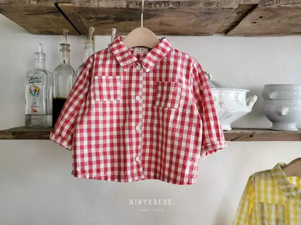 Hi Byebebe - Korean Baby Fashion - #babywear - Check Shirt - 5