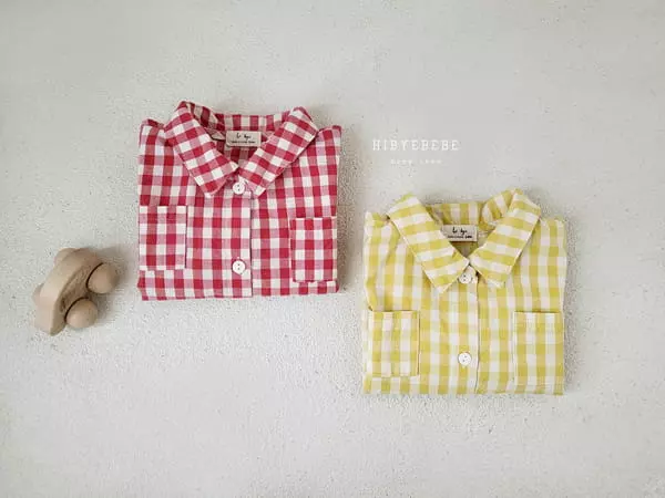 Hi Byebebe - Korean Baby Fashion - #onlinebabyshop - Check Shirt - 7