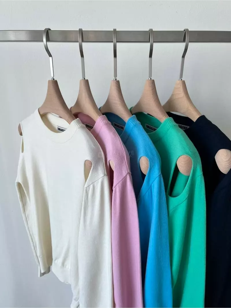 Imagine - Korean Women Fashion - #womensfashion - Holy Knit Tee - 4