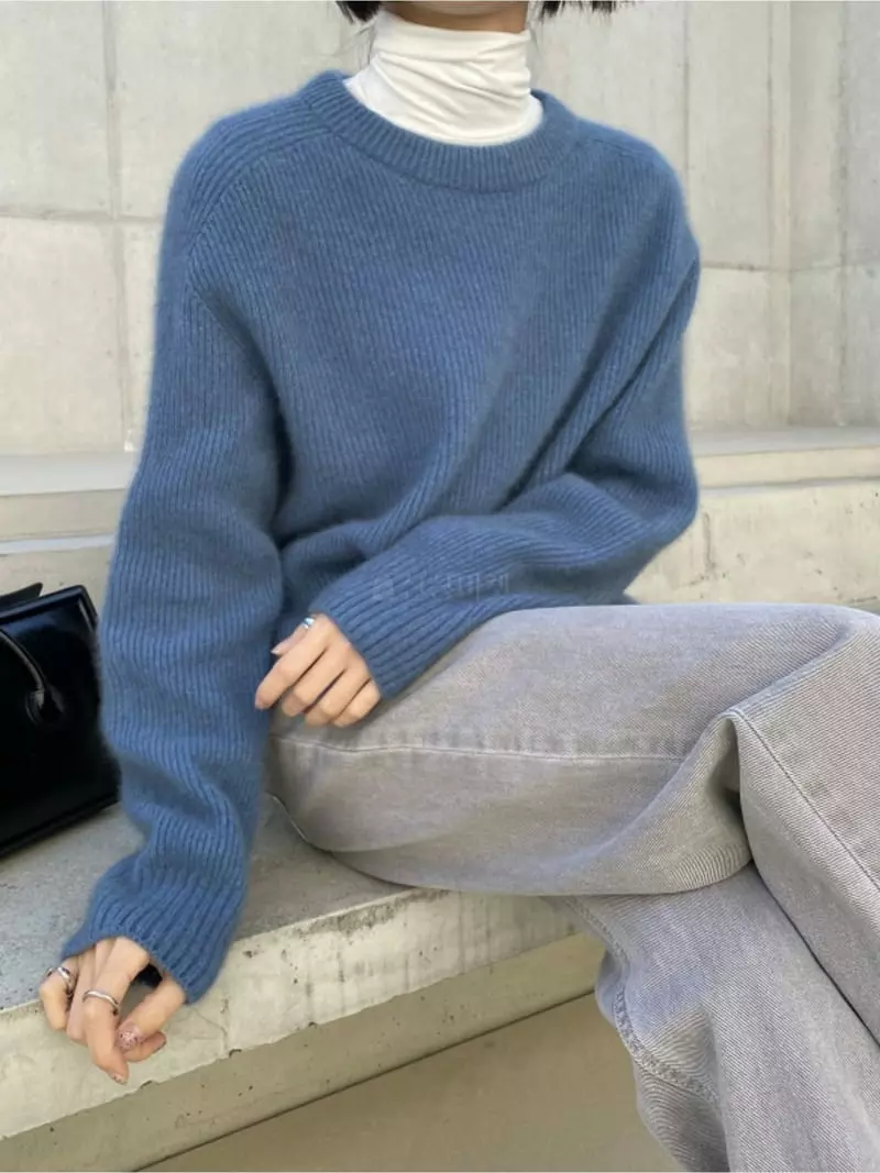 Imagine - Korean Women Fashion - #momslook - Raccoon Pullover Knit Tee