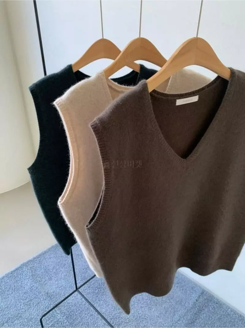 Imagine - Korean Women Fashion - #momslook - Raccoon Vest - 4